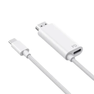 usb‑c to hdmi cable, 4k@60hz video with pd 100w pass‑through charging for mobile phones