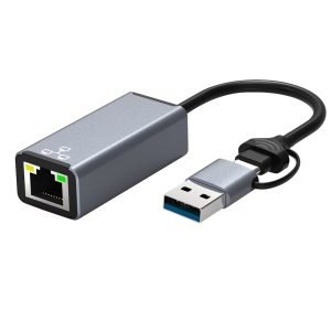 Home usb to rj45 adapter type c to network ethernet adapter 100m/1000m plug and play 1gbit usb c network adapter